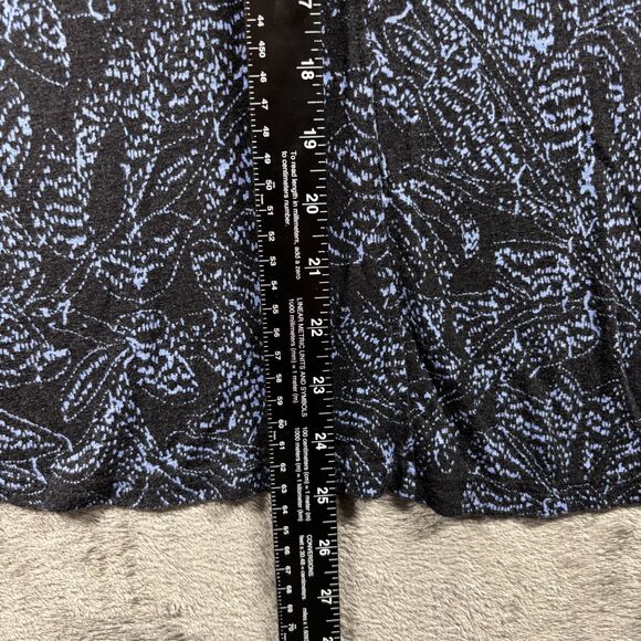 Free People Sahara Print High Back Long Sleeve Top V-Neck Stretch Medium F125 - Picture 7 of 11